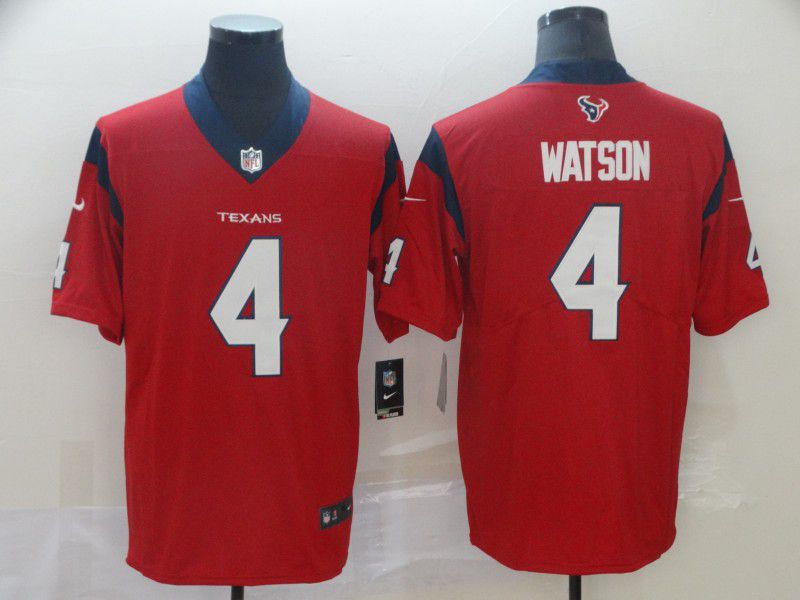 Men Houston Texans #4 Watson Red Nike Vapor Untouchable Limited Player NFL Jerseys->san francisco 49ers->NFL Jersey